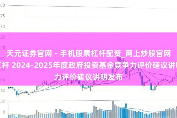 天元证券官网 - 手机股票杠杆配资_网上炒股官网配资杠杆 2024-2025年度政府投资基金竞争力评价磋议讲明发布